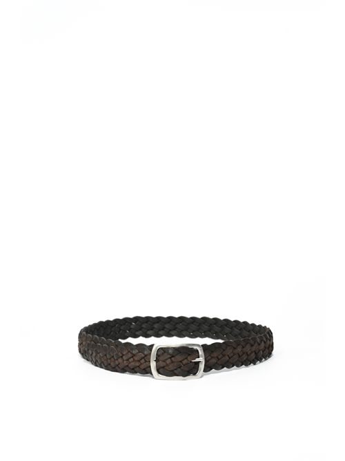 Cintura reversibile Hunting Double intreccio in suede ORCIANI | U08169 HDBTMO